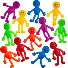 Stretchy Bendable Man 36 Pack Assorted Colors Slimy Gooey Stress Relief Toy