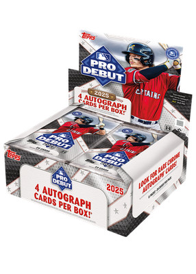 2025 TOPPS PRO DEBUT HOBBY BOX (4 AUTOS) Baseball Brand New Factory Sealed QTY