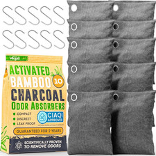 Activated Charcoal Odor Absorber for Strong Odors in Car, Closet, Shoe, Basement