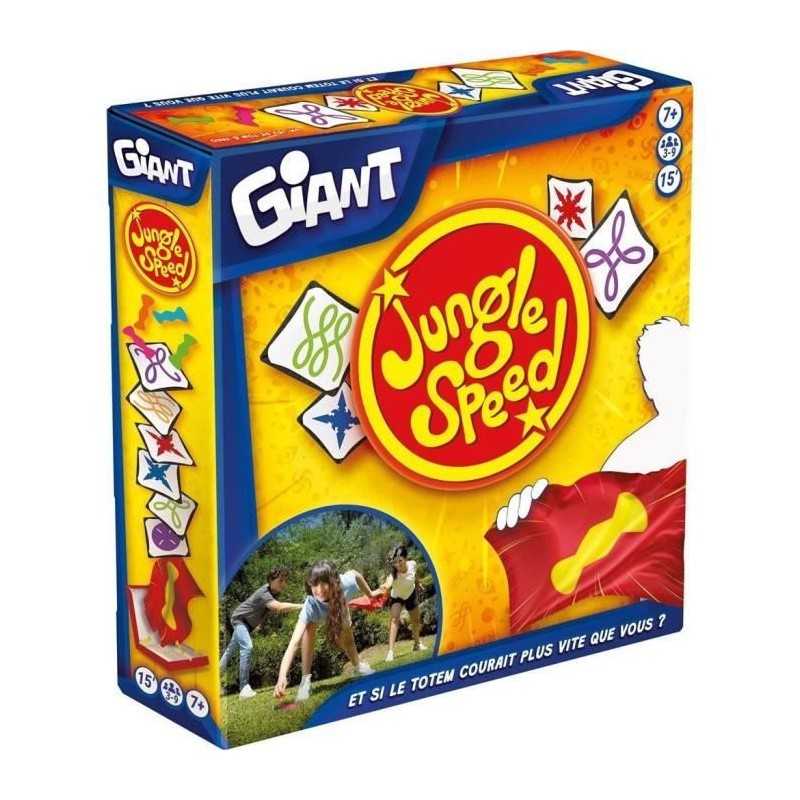 Jungle Speed Giant FR : grand jeu de société d'ambiance et de réflexes en version géante