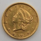 1851 Liberty Head Type $1 Golden Dollar Coin - Philadelphia Mint