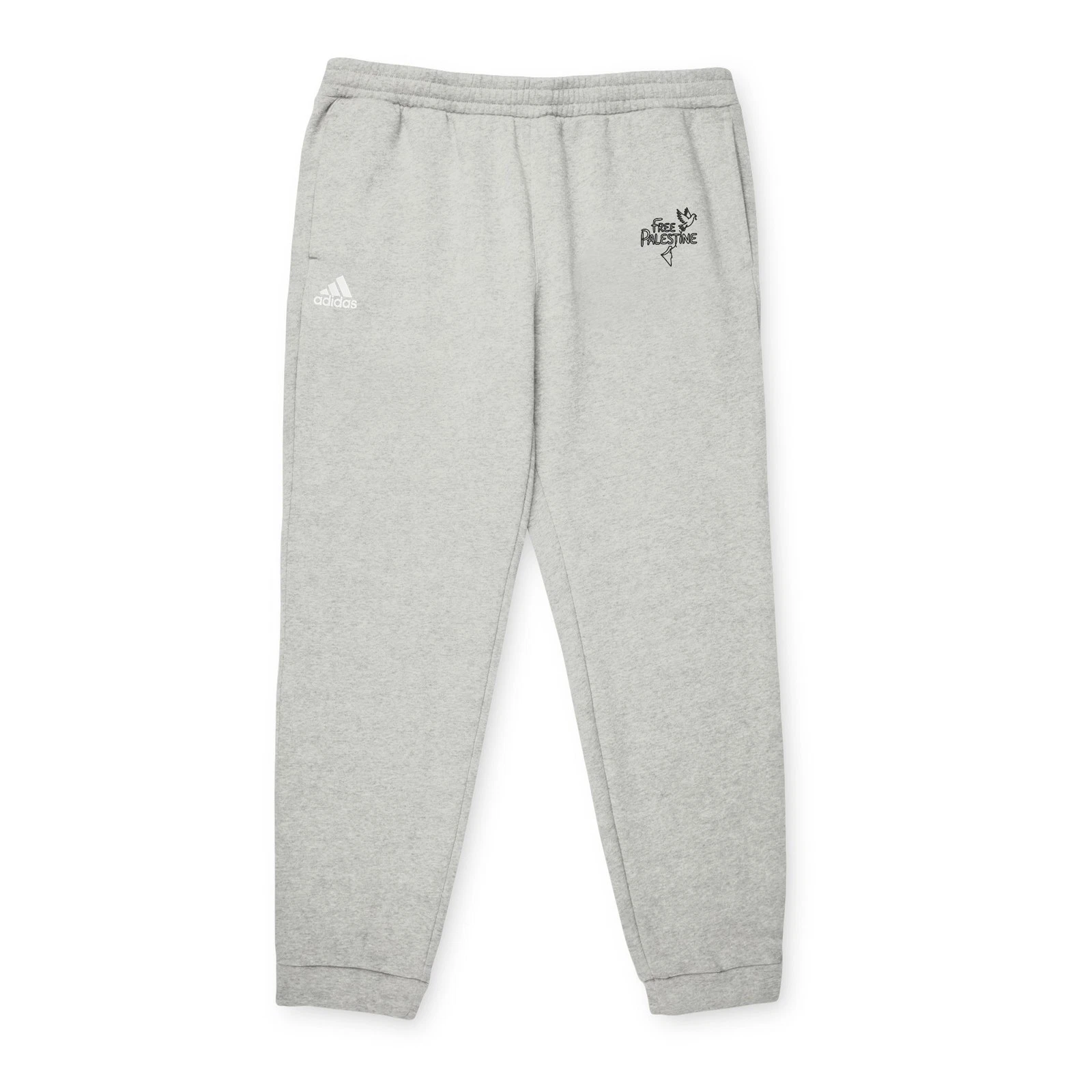 Fleece Joggers, Free Palestine Activist Pants, Protester Sweatpants, Human