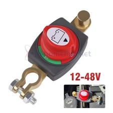 Top Post Battery Disconnect Switch 12-48V Marine Battery Cut-Off Switch Isolator