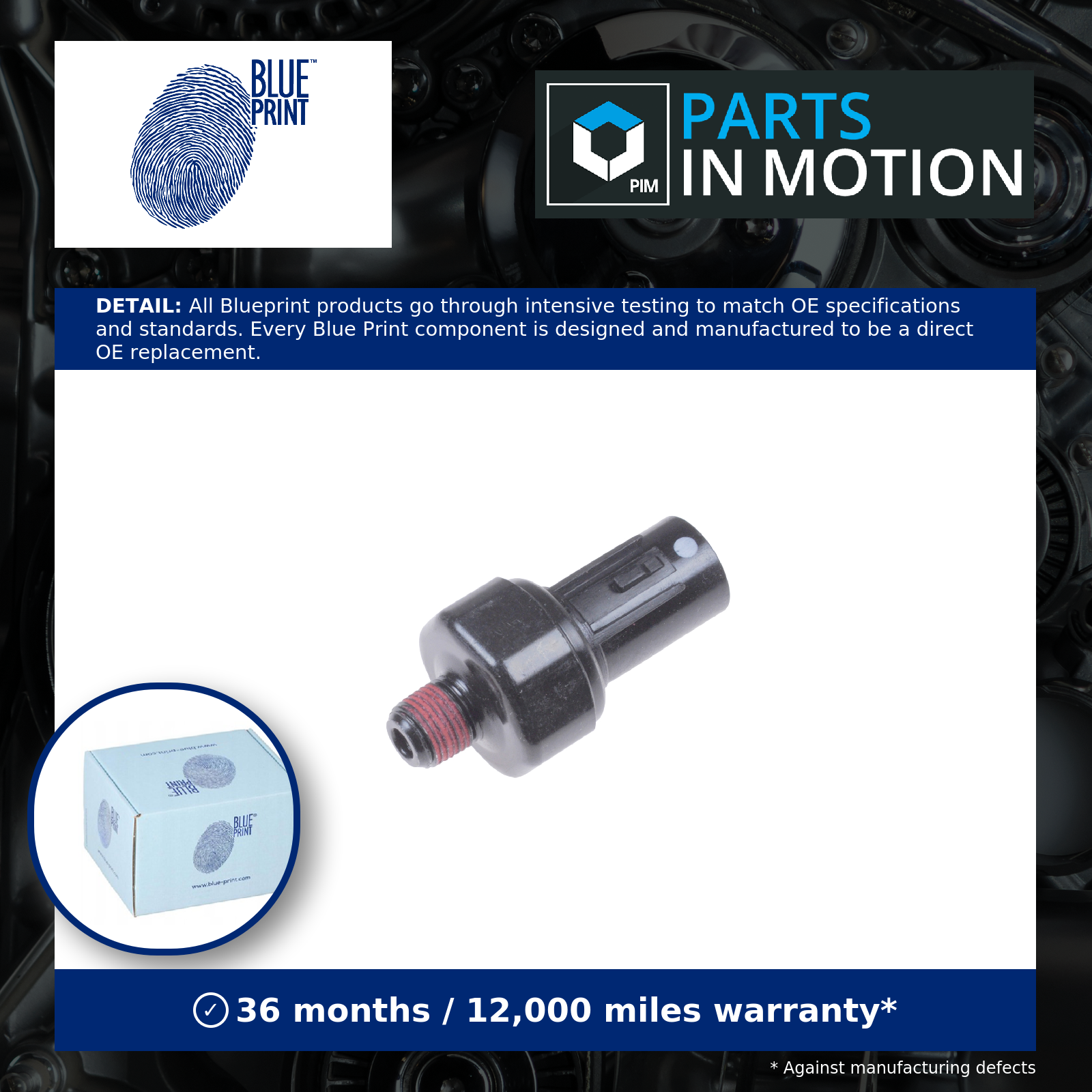 OIL PRESSURE SWITCH ADG06611 FOR D3FA 1.1L D3FB 1.2L D3EA 1.5L 3cyl D4CB 2.5L - Image 12