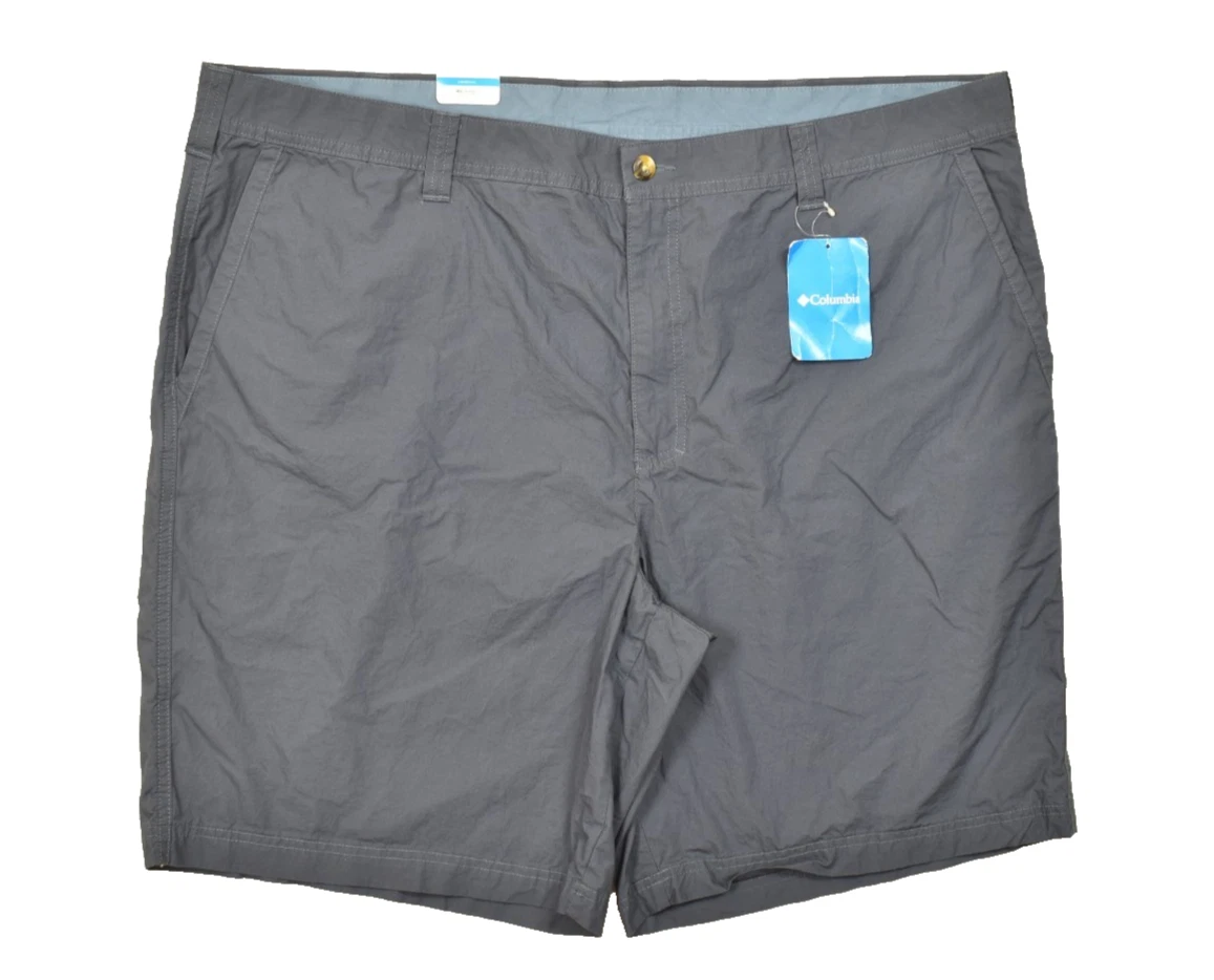 Columbia Washed Out Short Mens Size 46 Gray Cotton Hiking Outdoor 10" Inseam NEW