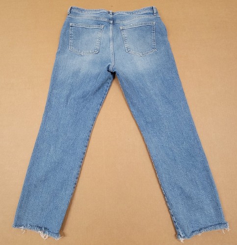 Free People Waist Skinny Soft Jeans Blue Distressed Sz-31 SHIPS FREE  - Picture 2 of 5