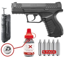 Umarex XBG .177 Cal Air Pistol BB Gun w/ BB Jug, 5 CO2 & Speedloader (2254804)