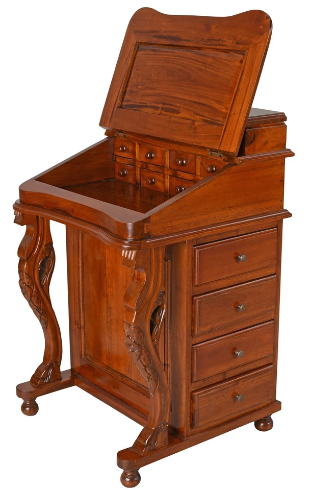 Antik Sekretär Mahagoni Stilmöbel Schreibtisch Geheimfach Kommode viktorianisch - Bild 4 von 4