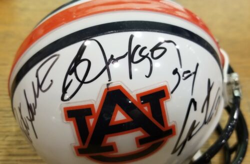 Auburn Tigers Heisman Signed Mini Helmet Pat Sullivan Bo Jackson Cam Newton BAS - Picture 2 of 5