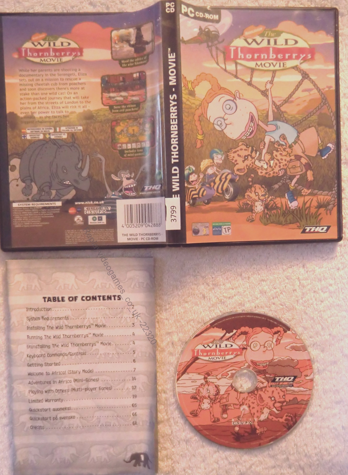 22320 - The Wild Thornberry's Movie - PC (2003) Windows XP