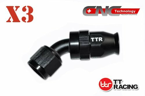 -6AN Red Nylon Braided PTFE Hose 30FT Black 12 Fittings End Ethanol Kit + - Picture 4 of 7