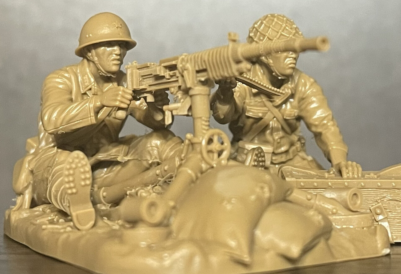 PLASTIC PLATOON Japanese machine gunners Toy soldiers WW2 132 New eBay