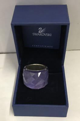Swarovski Nirvana Flash Purple Lavender Ring EU 55 Size US 7 | eBay