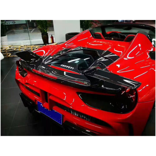 REAL CARBON FIBER REAR TRUNK SPOILER WING MSY STYLE FITS FOR FERRARI 488 GTB - Bild 3 von 7