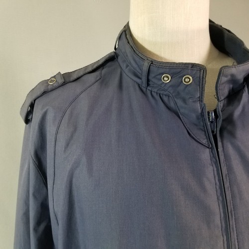 Members Only jacket men's 2XL XXL extra large Blue vintage hong Kong Cafe Racer - Picture 4 of 14