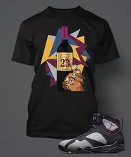 Men Sneaker Tee Shirt to Match AIR J7 RETRO BORDEAUX Pro Club Shaka Graphic