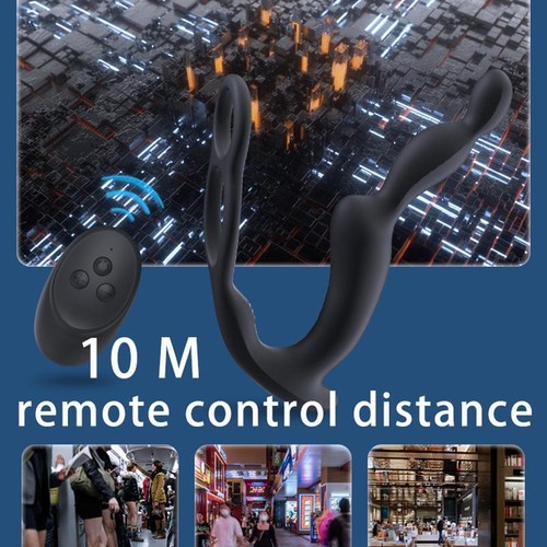 Cordless Prostate Massager Male Waterproof Remote Vibrators New - Picture 8 of 22