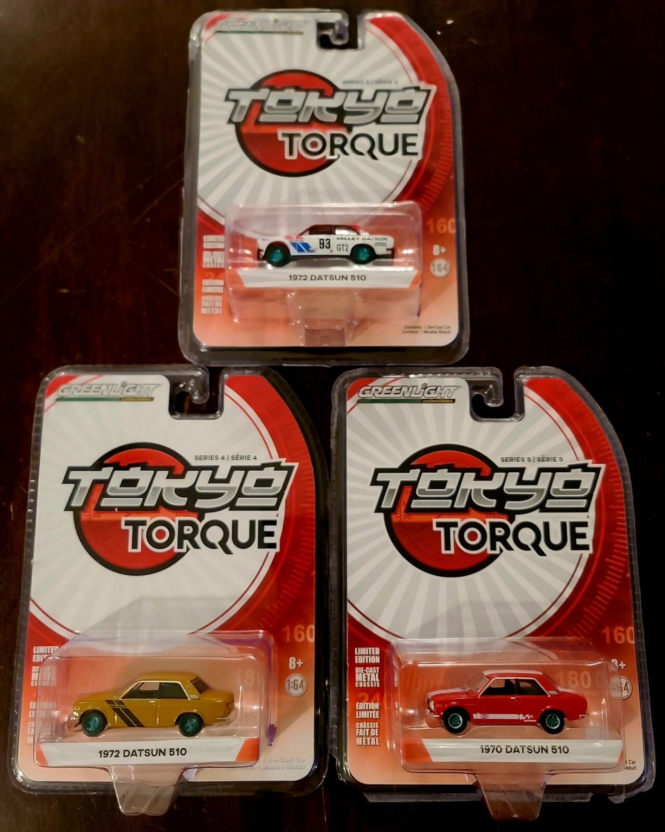 Greenlight Tokyo Torque BRE 1970 & 1972 Datsun 510 Green Machine