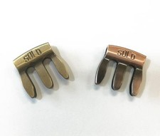 NEW 2x Violin Viola Genuine Aluminum Metal High Quality 3-prong Mute Practice