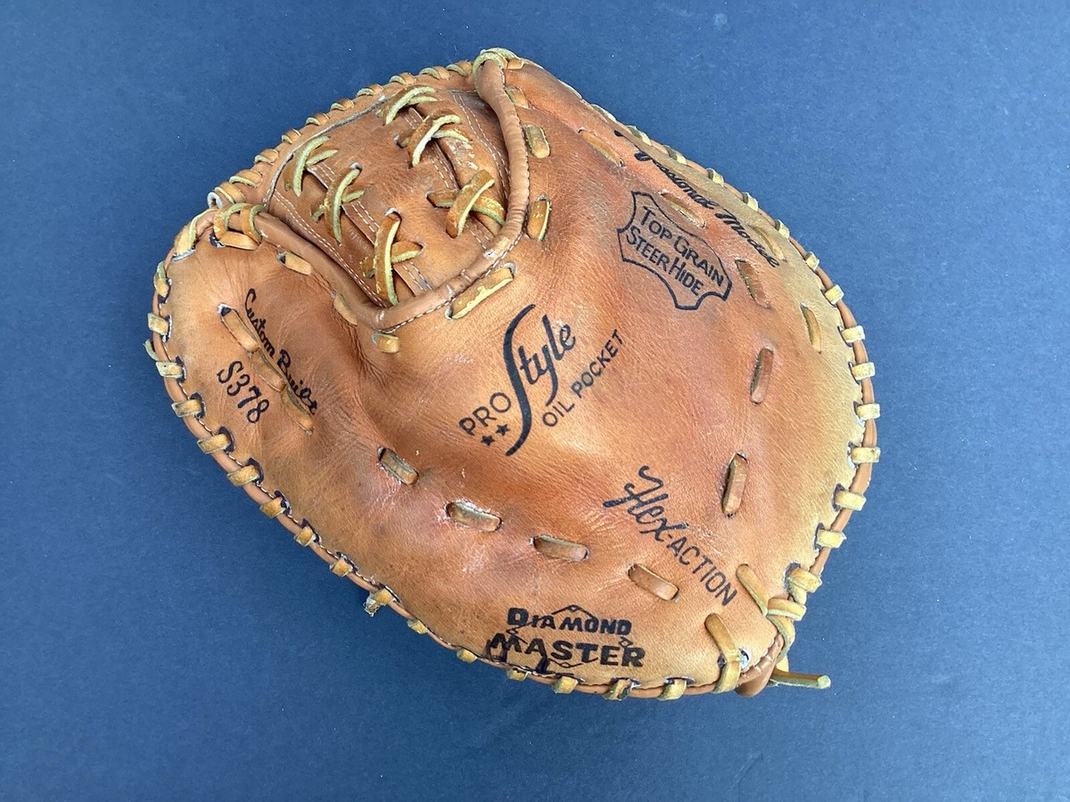 ＊handmade＊no.197 Vintage DIAMOND MASTER Baseball Glove Custom Built Model