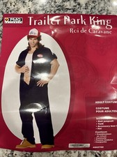 Przyczepa Park Kostium męski Peruka mullet jeden rozmiar