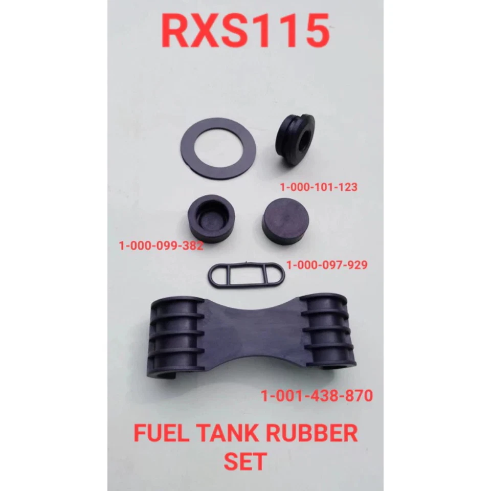 Yamaha RXS100 RXS 115 RX RS 100 tanque de gasolina Rr juego de goma amortiguador (6 piezas) nuevo Foto 3 de 3