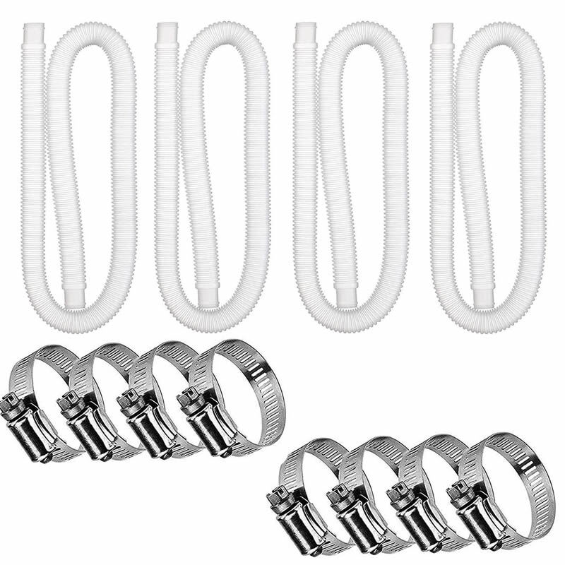 Jadive 2 Mangueras De Piscina Para Piscinas Sobre El Suelo, Manguera De Piscina Para Piscinas Sobre El Suelo Manguera De Repuesto De Bomba De Piscina De 1 5 Pulgadas De Diametro Manguera De