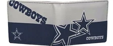 NFL Dallas Cowboys Men's Printed Logo Leather Bi-Fold Wallet