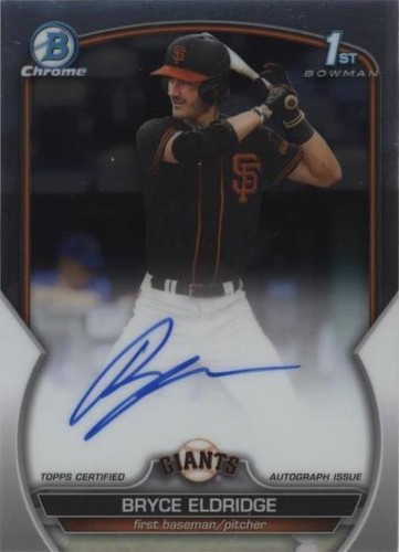 2020 Bowman Chrome Draft Bryce Elder 1st Prospect Auto #CDA-BE