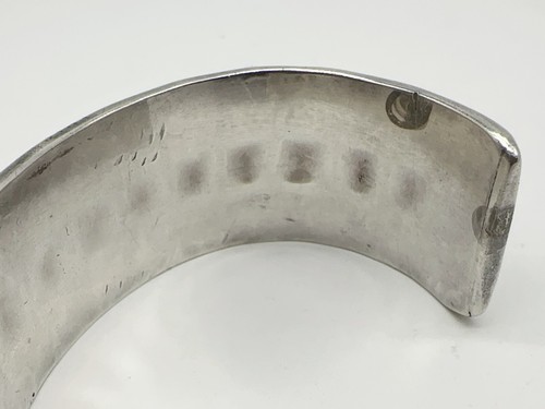 Brazalete de colección con incrustaciones de ónix turquesa esterlina nativo americano 79,5 g #bc - Imagen 11 de 14