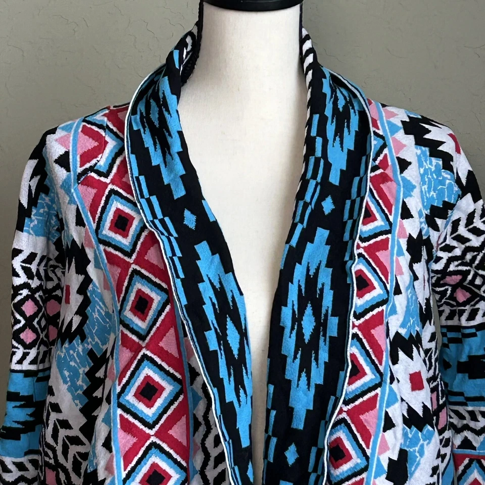 Suéter Cárdigan Azteca American Girl Beforever Jóvenes Niñas Talla M/L Frente Abierto  Foto 3 de 4