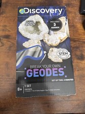 Discovery Stem Break Your Own Geodes Reveal Natural Crystals New In Box Sealed