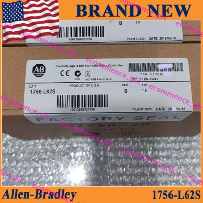 New NEW PLC 1756-L62S SER B GuardLogix 4 MB Processor Module 1756 L62S US