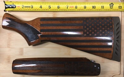 Mossberg 500 American Flag Engraved Stock + Forend Set 12ga/16ga