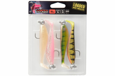 FOX Rage LOADED Zander Pro Shad Lures - ULTRA UV Mixed Colours Pack - All Sizes