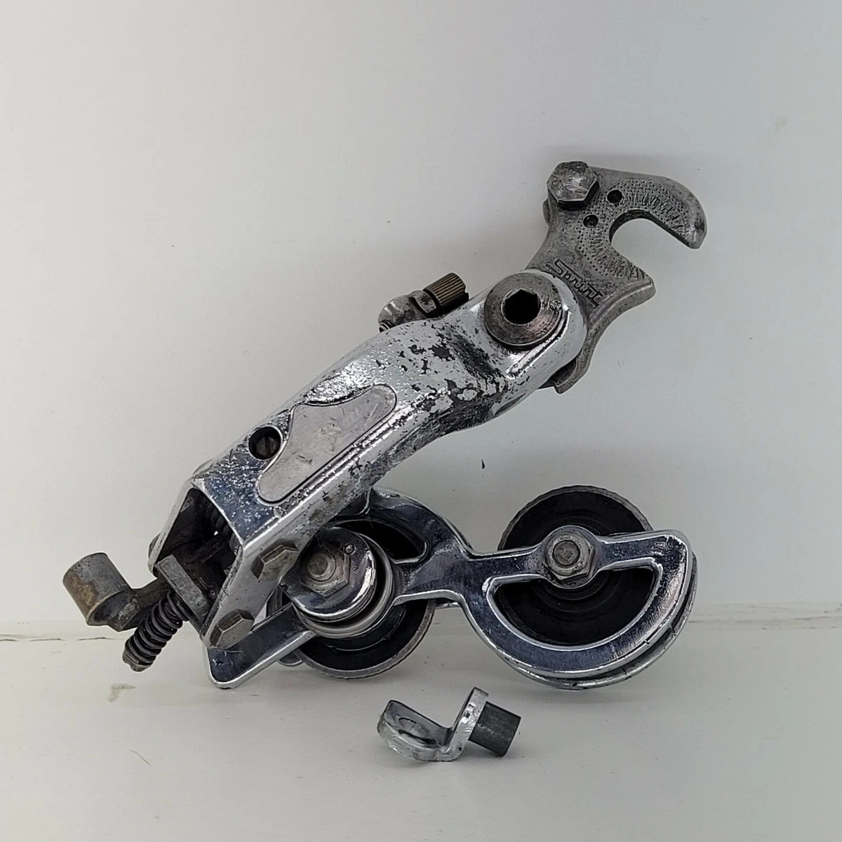Deragliatore posteriore bici corsa marcato SACHS-HURET, in acciaio, Bianchi