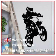 Motorbike Wall Sticker motocross  Dirt Wall Decal Boys Bedroom Decor mb10