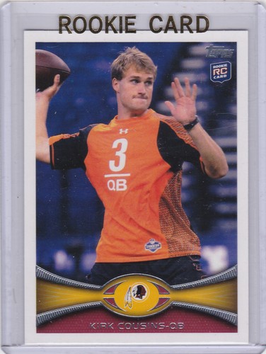 KIRK COUSINS 2012 Topps Football ROOKIE CARD Washington Redskins NFL RC - Picture 1 of 2