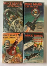 DONALD A. WOLLHEIM lot of 4 MIKE MARS (1-3 & 6) HC South Pole Spaceman ASTRONAUT