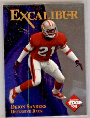 1995 Collector's Edge Excalibur 22K Sword and Stone Silver Deion Sanders #22