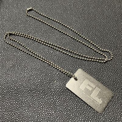 00s stussy futura ネックレス　ドッグタグ Rare!! STUSSY x FUTURA collaboration double-sided dog tag
