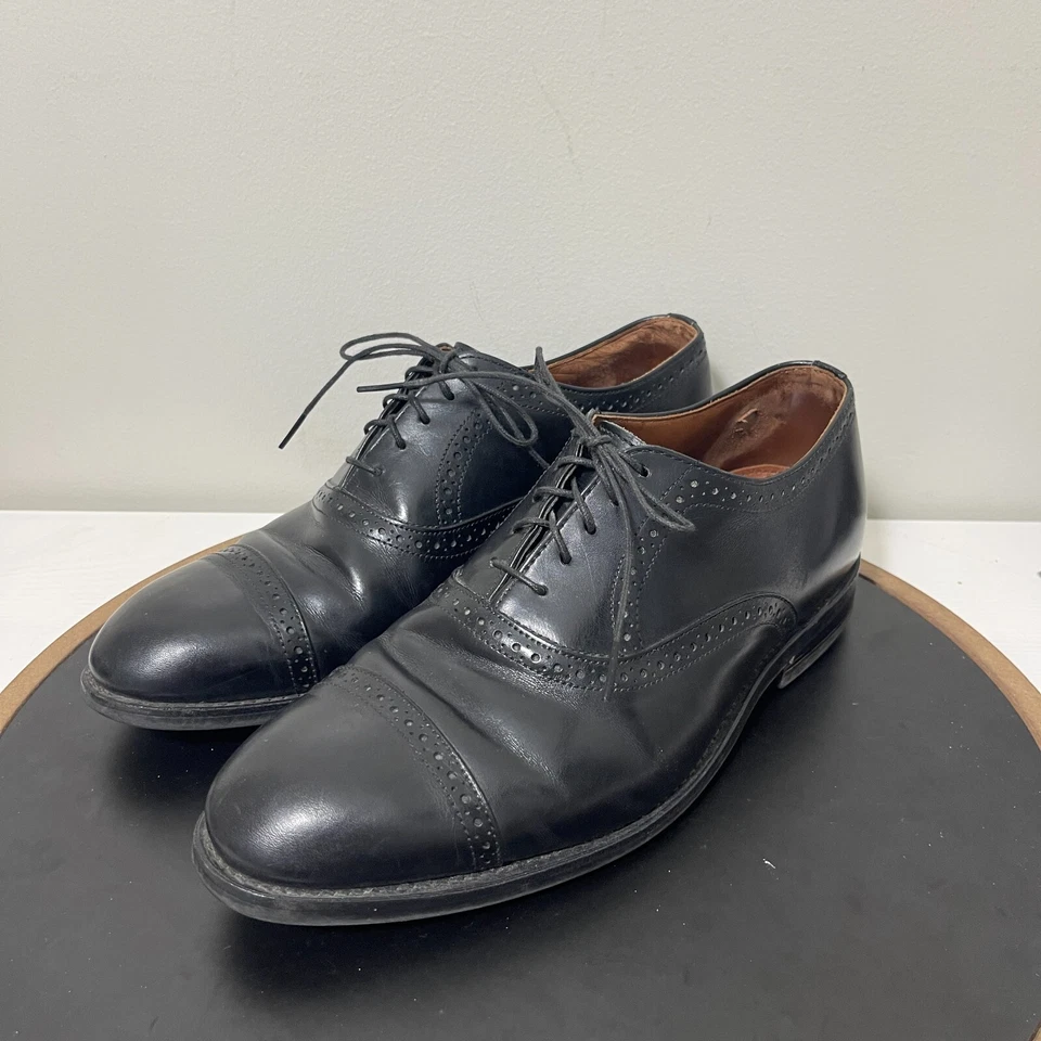Zapatos Oxford Allen Edmonds Van Ness Puntera Talla 8 D 4002 2624 Cuero Negro Foto 4 de 4