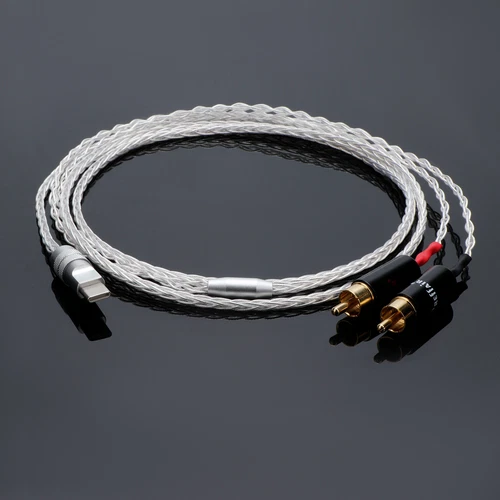 USB C to 2 RCA Audio Cable Audiophile Type C to 2RCA Male Jack Plug Y Adapter - Picture 6 of 19