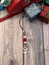 Penguin Christmas Phone Charm l Christmas Keychain