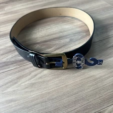 DUTYMAN 1511 1.50" BLACK GARRISON LEATHER BELT BRASS BUCKLE SIZE 32