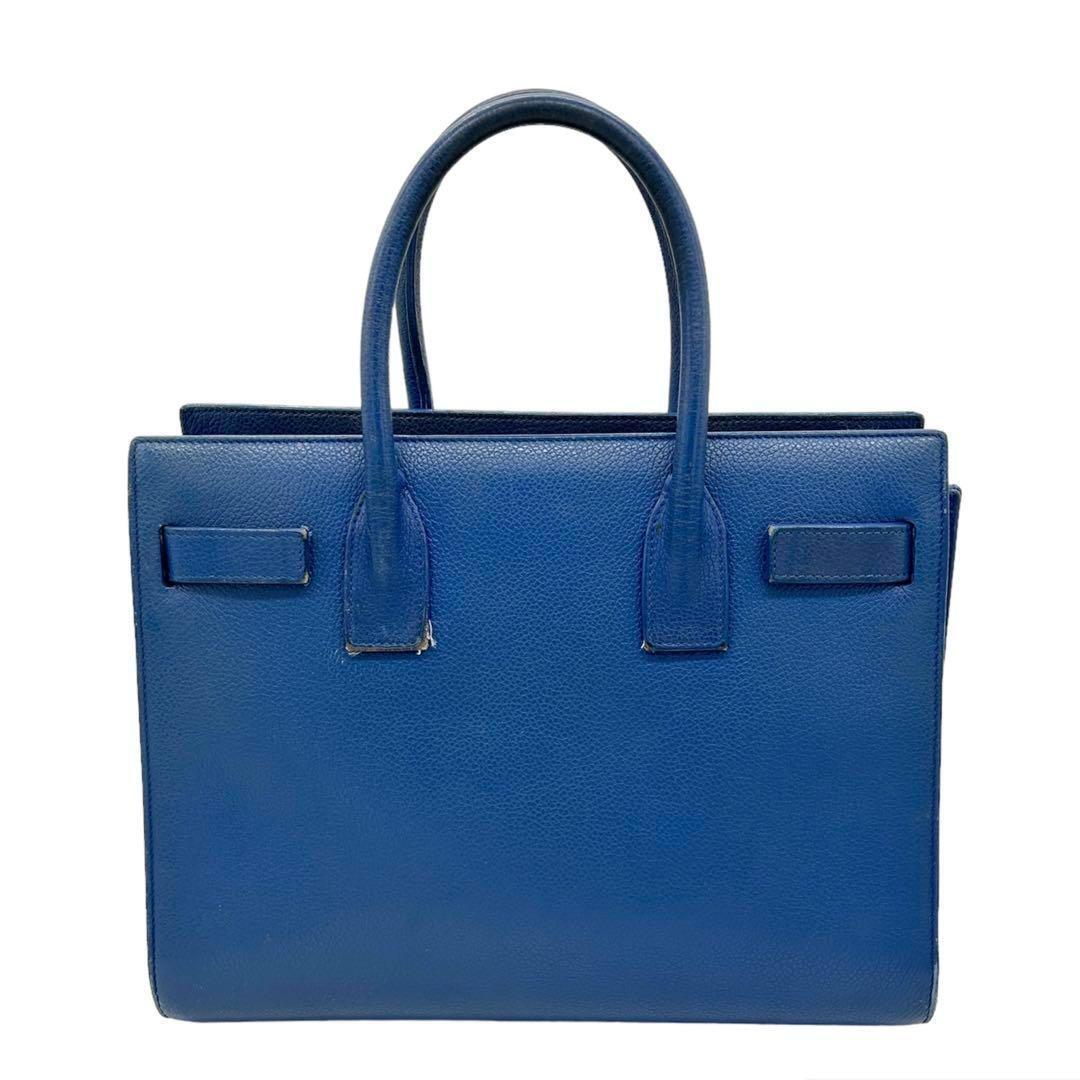 Borsa Saint Laurent Sac De Jour bambino blu 2 vie 20x26 cm autenticata