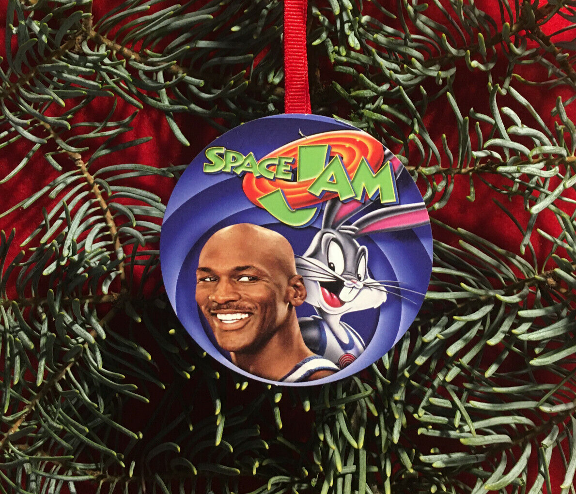 SPACE JAM Michael Jordan CHRISTMAS TREE ORNAMENT Holiday Party