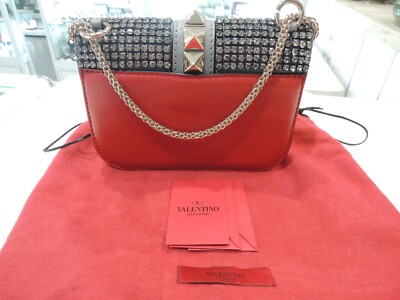 VALENTINO Lock Rockstud Small Multi Colour swarovski Crystal