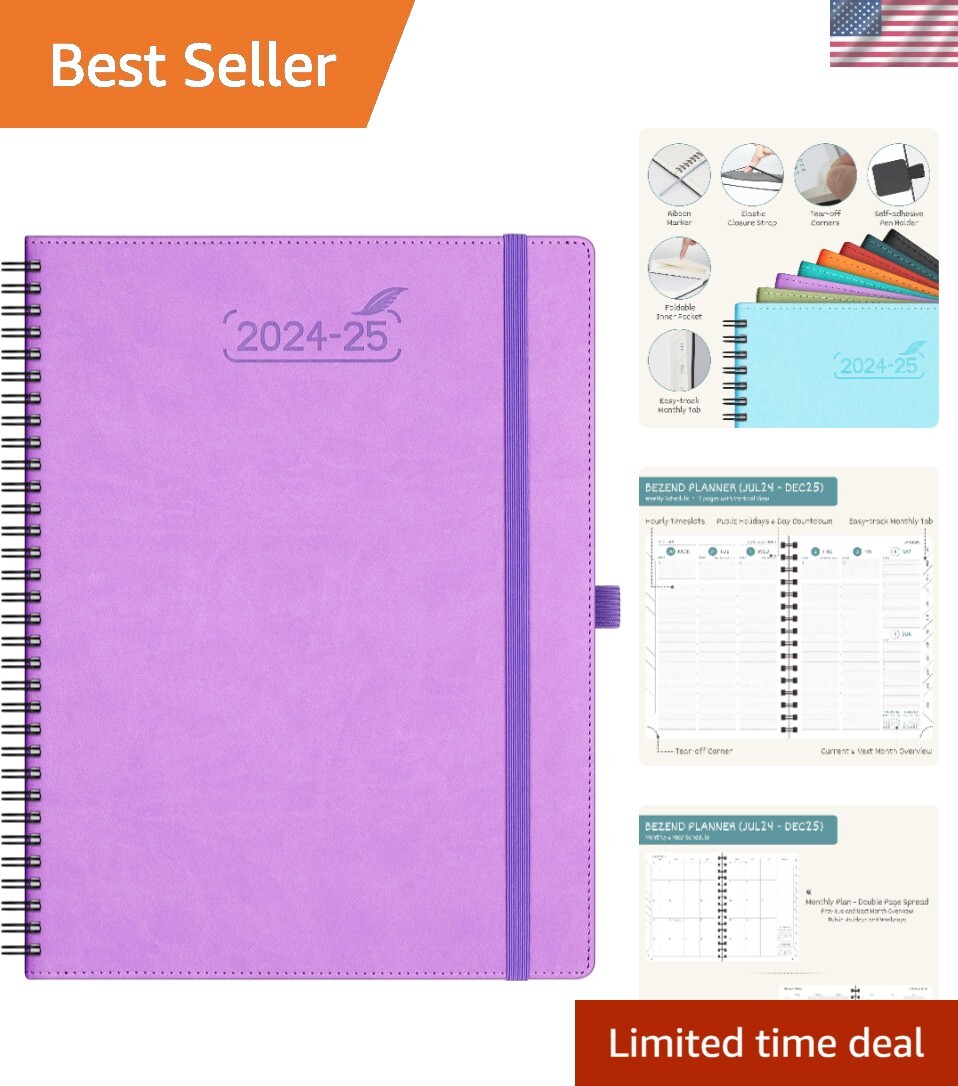 Planner 2024 2025, 18 Months July24-Dec25 [Lavender] 8.5