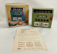 Vintage 1971 WACO Draw Poker CORDLESS ELECTRIC AUTOMATIC GAME JAPAN with Box